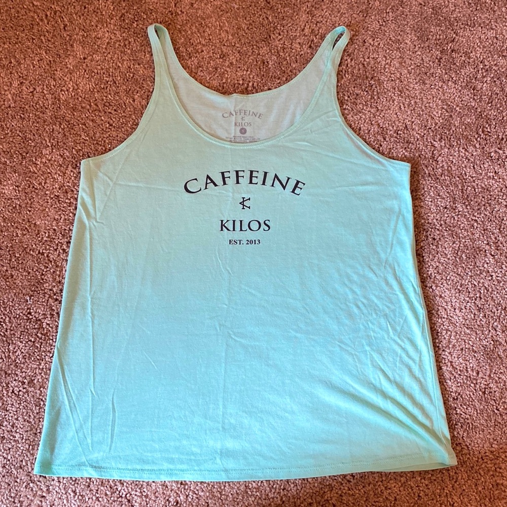 Caffeine and Kilos tank top